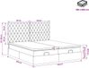 vidaXL Ottoman Bed met Matras en Hoofdeinde - Zwart Fluweel - Tweepersoons