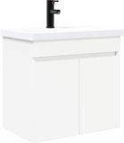 vidaXL Badkamermeubel met kraan Wit 61 x 40 x 74,5 cm
