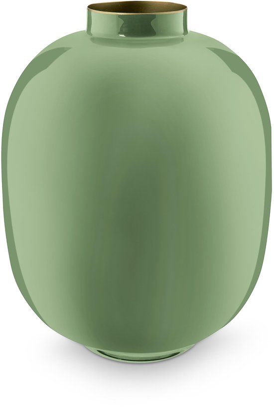 Pip Studio Bloemenvaas Metaal Groen 32cm