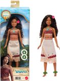 Mattel Disney Vaiana poup met outfit die aan en uit kan en 5 accessoires - Geïnspireerd op live-actionfilm