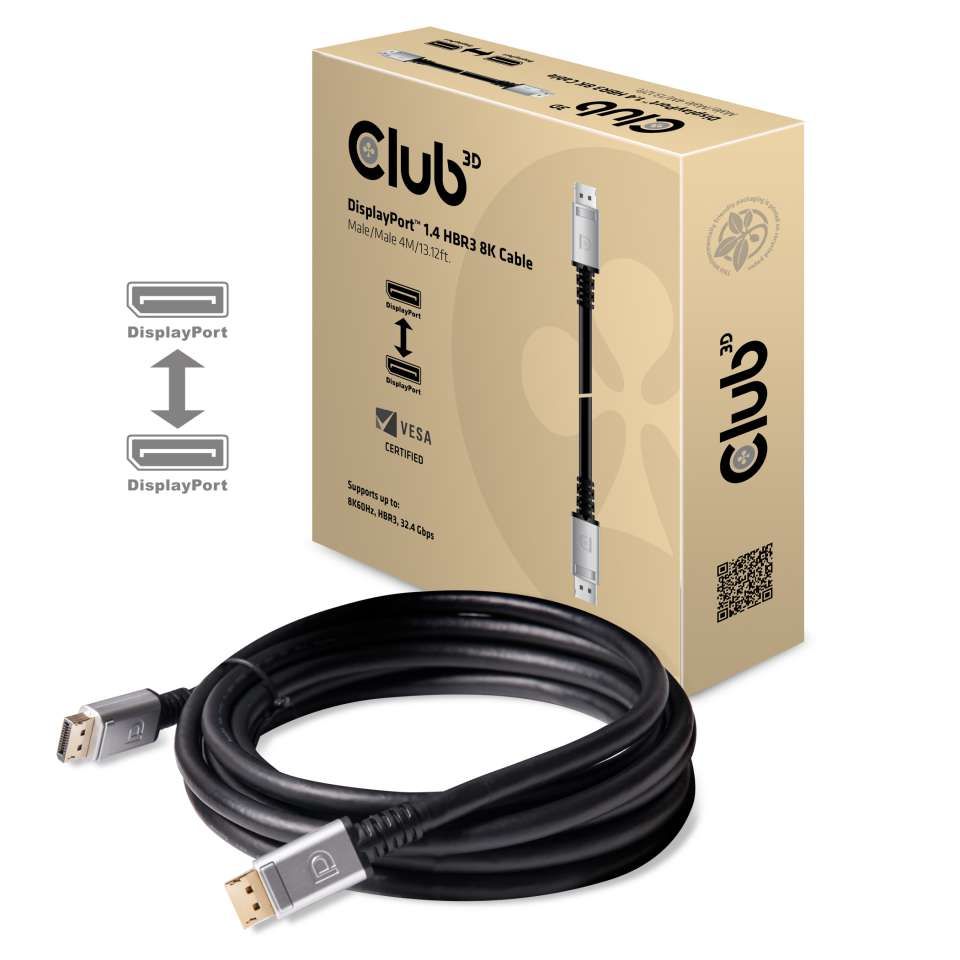 Club 3D DisplayPort 1.4 HBR3 8K Kabel M/M 4m - CAC-1069