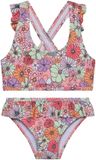 Color Kids Bikini Meisjes Koraalrood - Roze - Multicolor Gebloemd 104