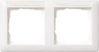 Gira Standaard 55 Afdekraam Wit 2-voudig frame