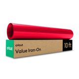 Cricut HTV Warmteoverdracht Vinyl | 3 m | Rood | Opstrijkbaar HTV-vinyl