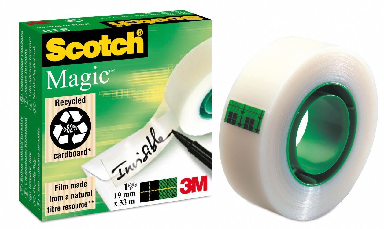 3M Scotch Magic Tape 810 - 19mm x 33m - Transparant