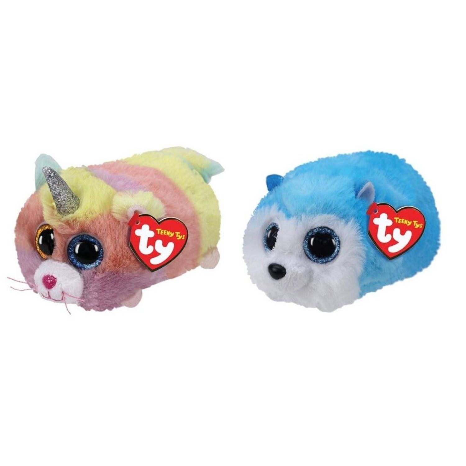 TY - Teeny's Heather Cat & Slush Husky Knuffel