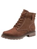 Tamaris Dames Lace Boot Flat 1-25262-45 Enkellaarzen voor dames, Muscat, 41 EU