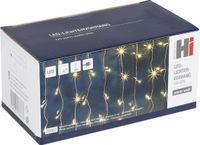 Merkloos Kerstverlichting lichtgordijn/ijspegellichtjes voor het raam met 138 lichtjes warm wit 100 x 200 cm