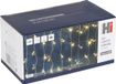 Merkloos Kerstverlichting lichtgordijn/ijspegellichtjes voor het raam met 138 lichtjes warm wit 100 x 200 cm