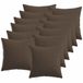 vidaXL Kussensloop 12 stuks Taupe 45 x 45 cm Katoensatijn
