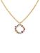 SINGULARU - Ketting Bubbles. Messing met 18Kt Goud Plating Afwerking. Verstelbare Ketting van 45 cm. Sieraden voor Vrouwen
