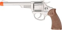 Faram Party Cowboy speelgoed revolver/pistool - 8 schots plaffertjes - metaal