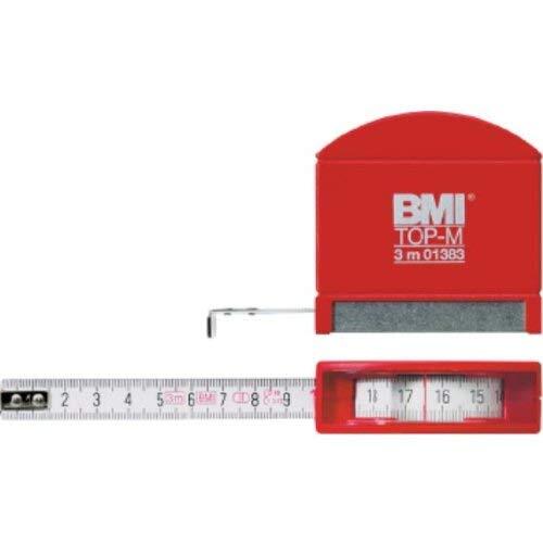 BMI 406241020 Zakbandmaat Top M met binnenmeting, lengte 2 m, wit gelakte band