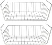 Gerimport Opberg/opruim hangmandje - 4x - 25 x 40 x 14 cm - Kastmandje - zilver