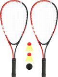 Avento Crossminton Set - Aluminium - Tie Breaker - Rood/Grijs