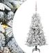 vidaXL Kunstmatige Hinged Kerstboom met 150 LED Wit 120 cm PE en PVC