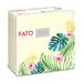 Fato - Droogpapieren servetten, airlaid, stoflook, verpakking met 50 servetten, formaat 40 x 40 cm, 4-voudig gevouwen, tropisch decor