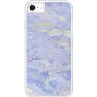 Apple iPhone SE Marbre bleu Verstevigd hoesje met sublimatie bedrukking
