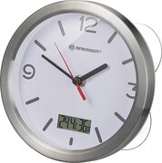 Bresser MyTime Badkamerklok incl. Temperatuur- en Hygrometer - 17cm - Wit