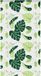 vidaXL Doucherolgordijn met cassette 130x240 cm Groene bladeren