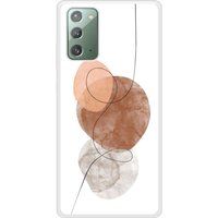 Samsung Beschermende siliconen case compatibel met Galaxy Note 20 One line bruin