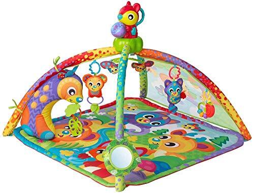 Playgro Activity Gym Woodlands met muziek en lichtprojector, vanaf 0 maanden, veelkleurig, veelkleurig