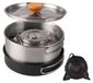 Acier inoxydable 3 pièces set de casseroles de camping