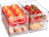 OEM Shenzhen Haorui Industrial Technology Co., Ltd. Stapelbare koelkast-organizer - doorzichtig - 4 stuks