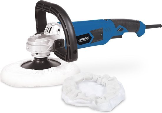 HYUNDAI poetsmachine haaks 1200W - ergonomische soft-grip handgreep - ge&#239;ntegreerde asverdeling - unieke micro velcro grip