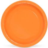 Algon Bordenset Cirkelvormig Karton Wegwerp Oranje 10 Stuks 20 x 20 x 1,5 cm