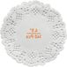 Allecto plus - Serviettes en papier 140 pièces, napperons ronds en dentelle blanche pour décoration de fête et de mariage (4,5 pouces)