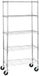 Amazon Basics Medium opbergeenheid, 5 planken, op 10 cm wielen, chroom