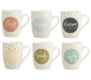 H&H 6 mok new bone china geniet van cc350