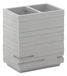 Gedy Quadrotto portacepillos, Hars, Grijs, 6,5 x 10 x 11,2