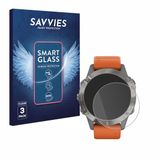 Savvies 3 Stuks Screenprotector - Geschikt voor Garmin Fenix 6 / 6 Pro / 6 Pro Solar - Transparant