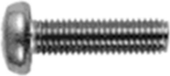 Metaalschroef DIN7985PH M4x8mm CK RVS A2 - 200 stuks