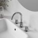 Steinberg Robinet de lavabo avec tirette, installation 3 trous, chrome