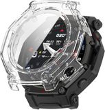 Strap-it Hard Case met Glas – Transparant, Slank Ontwerp, Allround Bescherming – Transparent – geschikt voor Amazfit T-Rex 3 Pro 48mm