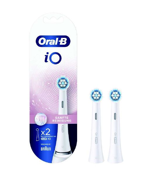 Oral-B iO Gentle Care Opzetborstels - 2 Stuks - Wit