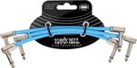 Ernie Ball 6460 Flex Patch Cables Patchkabel Blauw 15cm 3-Pack