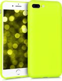 kwmobile telefoonhoesje geschikt voor Apple iPhone 7 Plus / iPhone 8 Plus - Back cover in neon geel