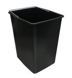 ARREGUI CBZ00422 Vervangende Kunststof Binnenemmer voor Afval- en Recyclebak | 17 L | met Metalen Handgreep | Compatibel met Basic, Top, Round, Ecoclas en Ecoclas Plus | Zwart