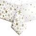 Daisy Nappe de table - 120 x 180 cm - Papier - Flocons de neige - Rectangulaire