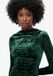 Superdry Robe courte en velours à manches longues Femme Vert UK16-EU44