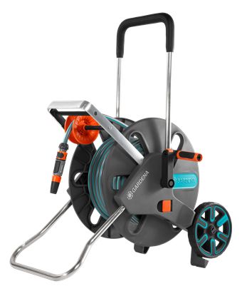 Gardena AquaRoll L Easy Slangenwagen - 50m Slang - Blauw, Grijs, Oranje