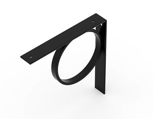 Alberts Tom Plankdrager - Zwart - 205x205x30mm - Plankhouder