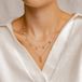 Hey Happiness Multi Lagen Layer Ketting Set Dames – Set van 2 – Roestvrij Staal 18K Roségoud