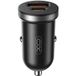 XO Design Chargeur de voiture CC56, 30W, 3A, 1 x USB-A - 1 x USB-C, Noir