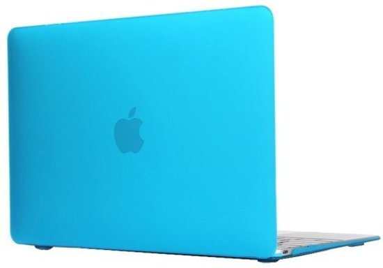 By Qubix Macbook 12 inch case van - Baby blauw - Macbook hoes Alleen geschikt voor Macbook 12 inch model nummer: A1534 zie onderzijde laptop - Eenvoudig te bevestigen macbook cover