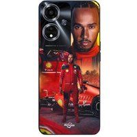 Maniacase Etui Oppo A59 5G Lewis Hamilton Scuderia Ferrari F1 officieel